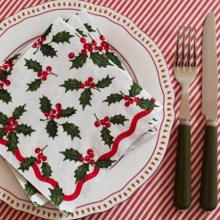 Holly White Paper Napkins by Talking Tables