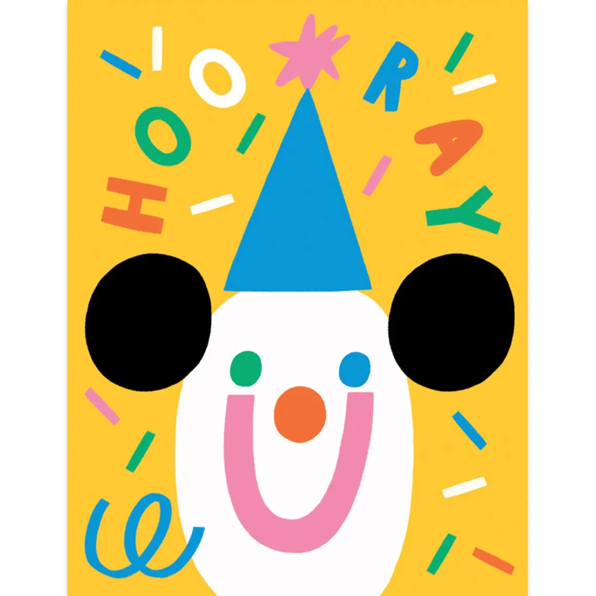 Hooray Confetti Greetings Card by Susie Hammer for Wrap