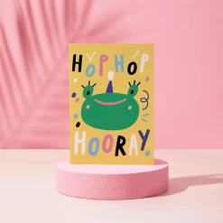 Hop Hop Hooray Greetings Card by Susie Hammer for Rumble Cards