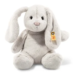 Hoppie Rabbit (28cm) in Light Grey by Steiff