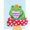 Hoppy Birthday Frog Greetings Card by Ickaprint