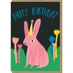 Hoppy Birthday Greetings Card by Amy Hodkin for Earlybird Designs