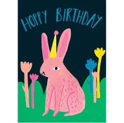Hoppy Birthday Greetings Card by Amy Hodkin for Earlybird Designs