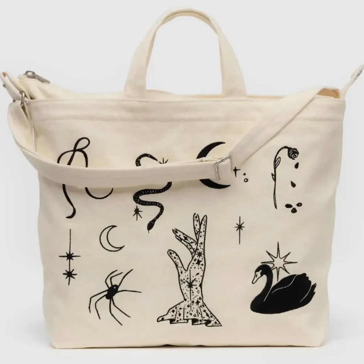 Horizontal Zip Duck Bag in Ballet Icons by Baggu