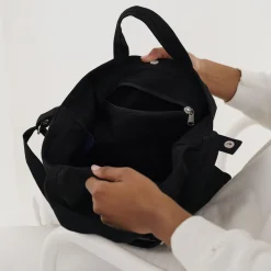 Horizontal Zip Duck Bag in Black by Baggu