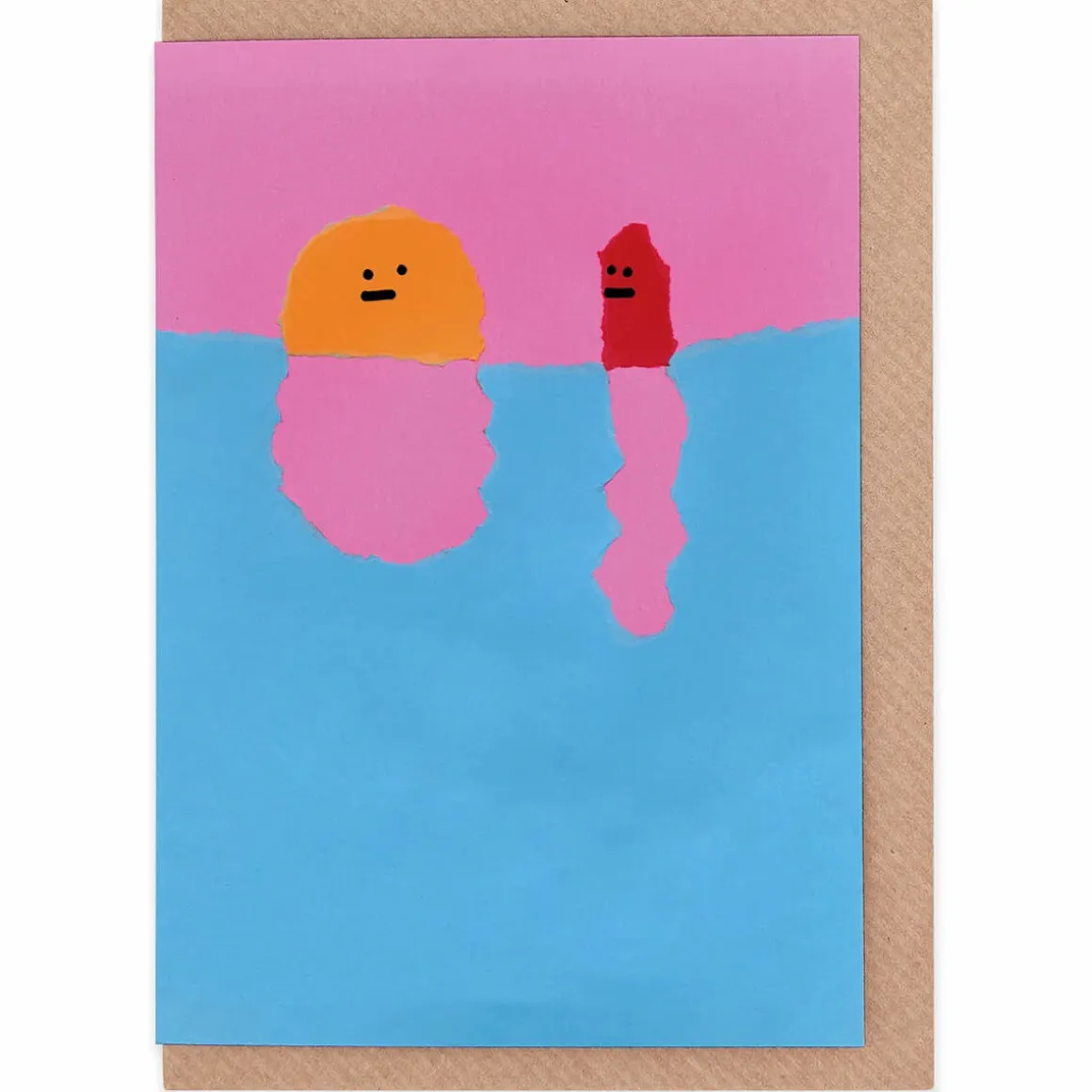 Hotdog And Sun At Sunset Greetings Card by Jon Burgerman for Evermade