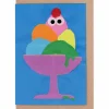 Hotdog In The Sundae Greetings Card by Jon Burgerman for Evermade
