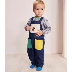 Hungry Squirrel Denim Baby Dungarees by Bobo Choses - Last One In Stock - 6 Months