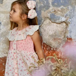 Ibiza Top & Hairclip in Rosa Bloom Print by Bonjour