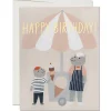 Ice Cream Hippos Greetings Card by Red Cap Cards