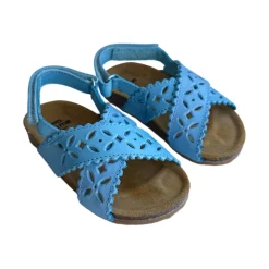 Ida Cut Out Sandals in Celeste Blue by PèPè