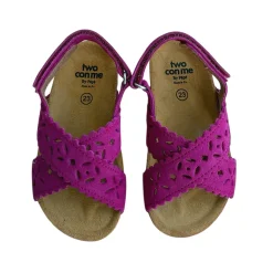 Ida Cut Out Sandals in Lampone Pink Suede by PèPè