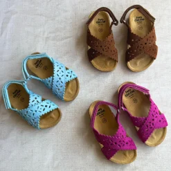 Ida Cut Out Sandals in Lampone Pink Suede by PèPè