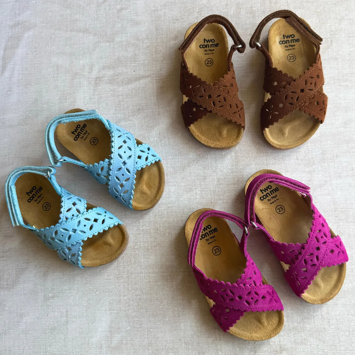 Ida Cut Out Sandals in Lampone Pink Suede by PèPè