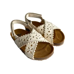 Ida Cut Out Sandals in Latte by PèPè