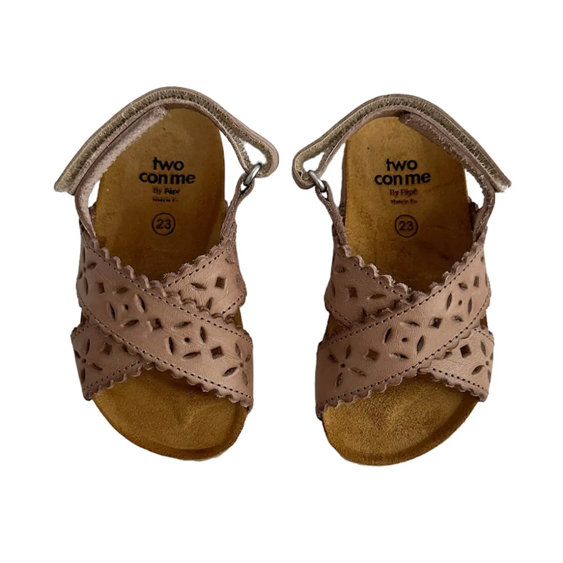 Ida Cut Out Sandals in Sand by PèPè
