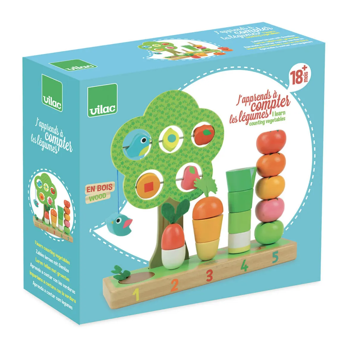 I Learn Counting Vegetables Set by Vilac