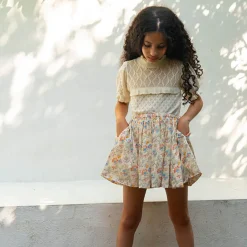 Ines Sweater in Almond Ruffle by Lali - Last Ones In Stock - 2-5 Years