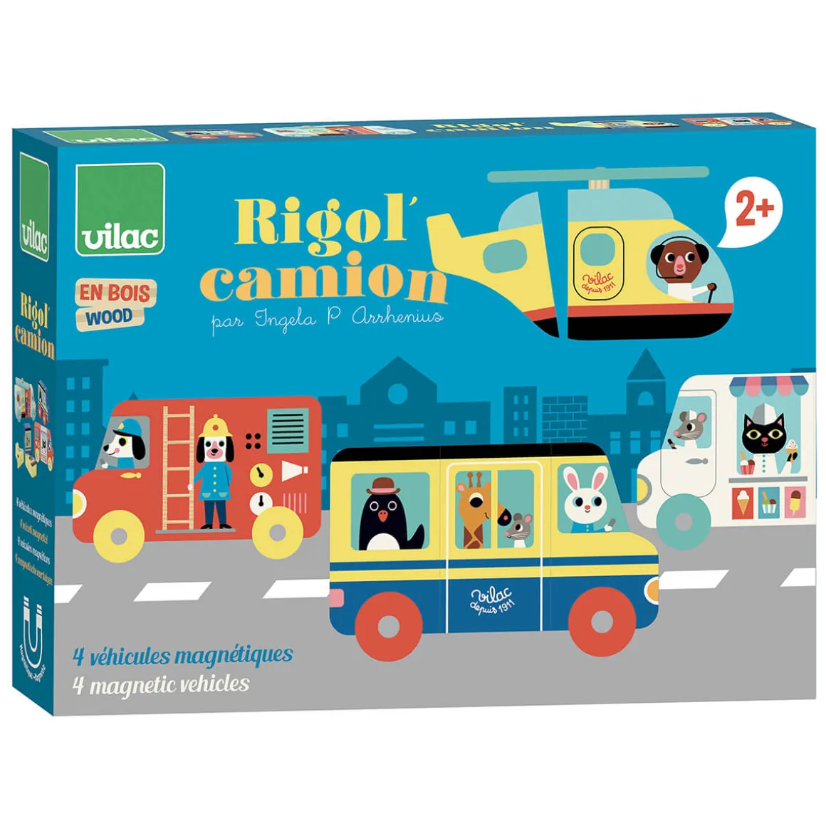 Ingela P. Arrhenius Magnetic Trucks Set by Vilac