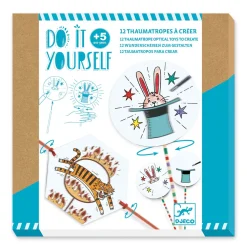 In The Ring Thaumatrope Optical Toy DIY Craft Kit by Djeco