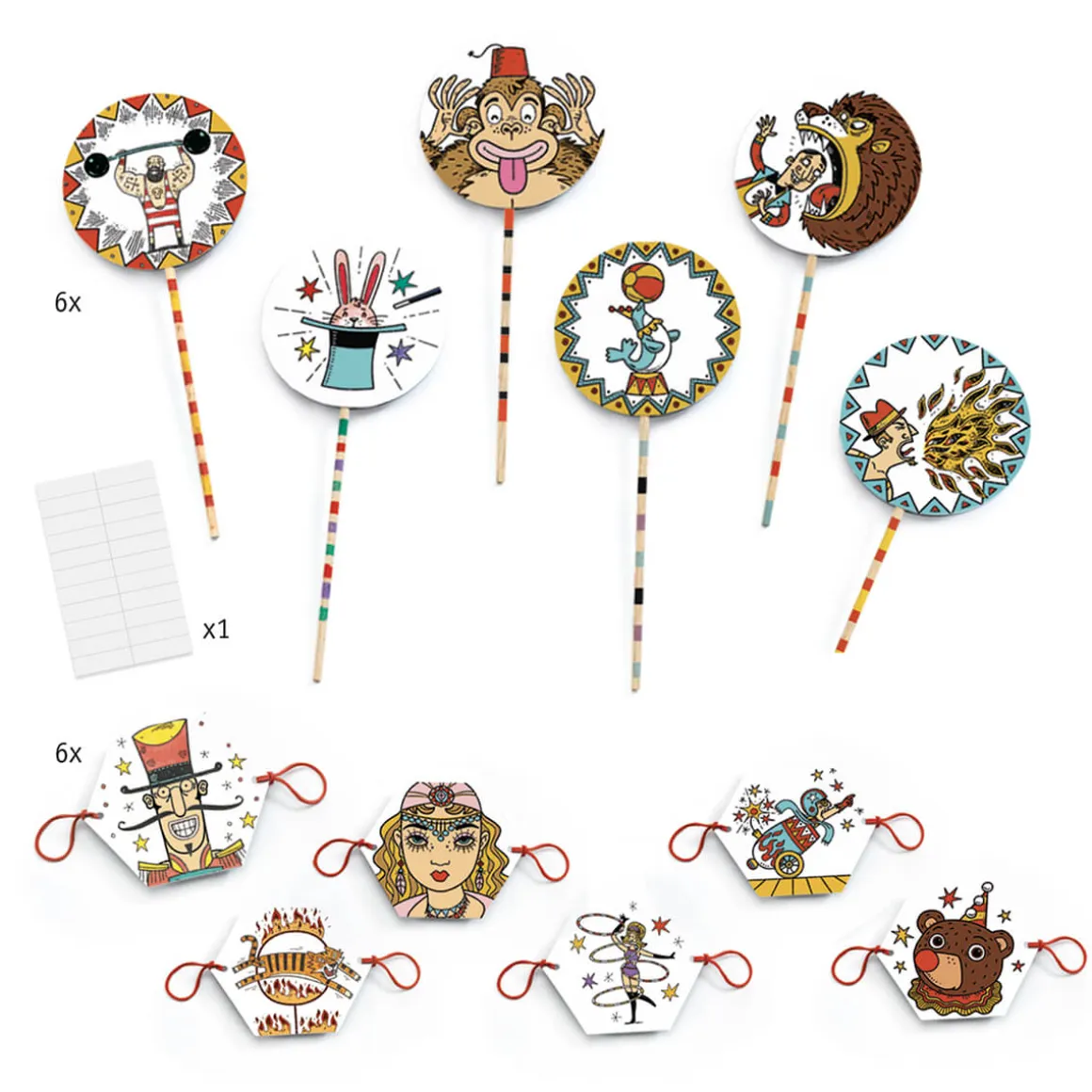 In The Ring Thaumatrope Optical Toy DIY Craft Kit by Djeco