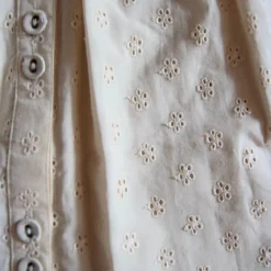 Iris Blouse in Natural Broderie Anglaise by Bonjour