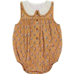 Iris Romper in Saffron Floral by Little Cotton Clothes