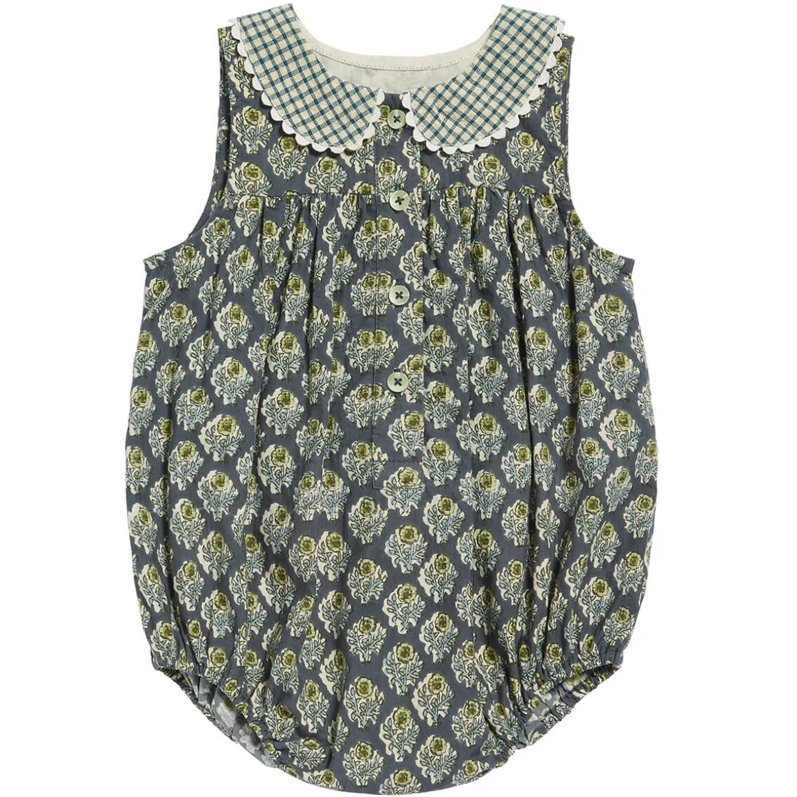 Iris Romper in Thistle Floral by Little Cotton Clothes