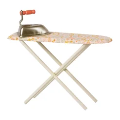 Iron and Ironing Board in Peach Floral by Maileg