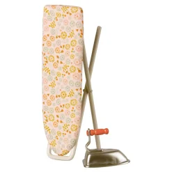 Iron and Ironing Board in Peach Floral by Maileg