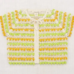 Isla Tie Cardigan in Marzipan by Misha & Puff