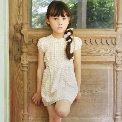 Ismay Dress in Checker Rose Print / Zinnia by Soor Ploom