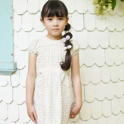 Ismay Dress in Checker Rose Print / Zinnia by Soor Ploom