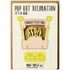 It's A Girl Pop Out Decoration And Greetings Card by The Pop Out Card Company