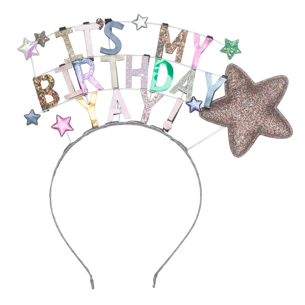 It's My Birthday Headdress in Metallics by Mimi & Lula