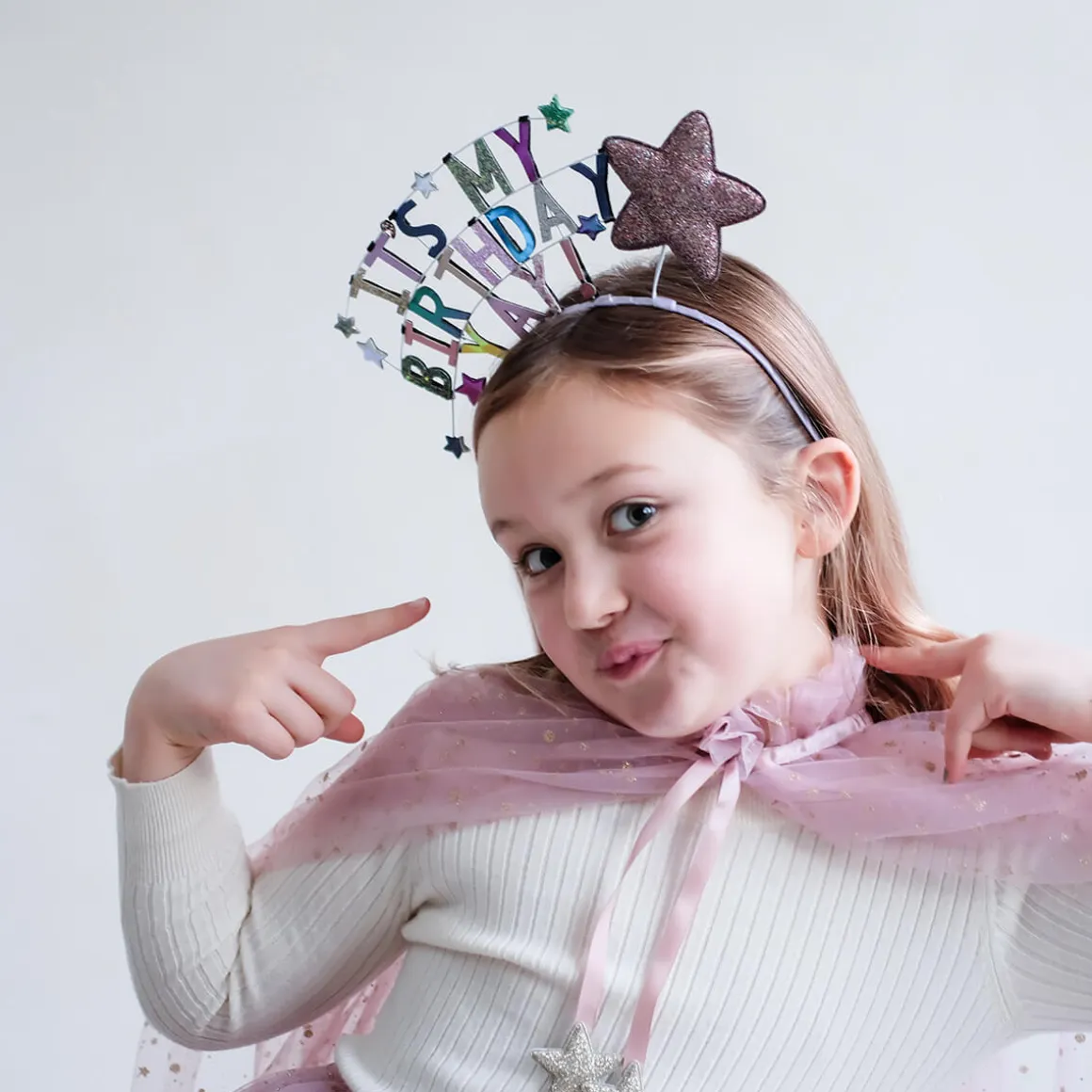 It's My Birthday Headdress in Metallics by Mimi & Lula
