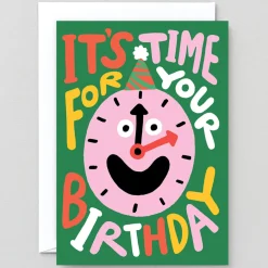 It's Time For Your Birthday Greetings Card by Cari Vander Yacht for Wrap