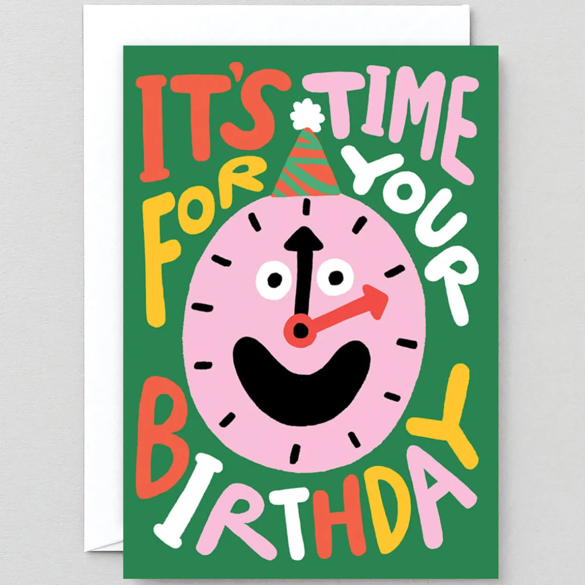 It's Time For Your Birthday Greetings Card by Cari Vander Yacht for Wrap