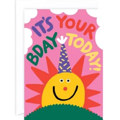 It's Your Bday Today Birthday Greetings Card by Cari Vander Yacht for Wrap