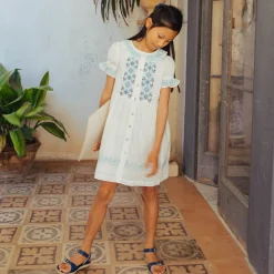 Ivy Dress in Opaline Embroidery by Lali