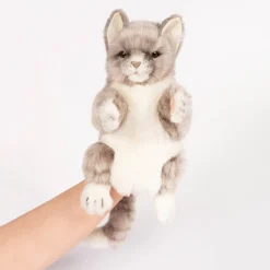Jacquard Cat Hand Puppet (30cm) by Hansa