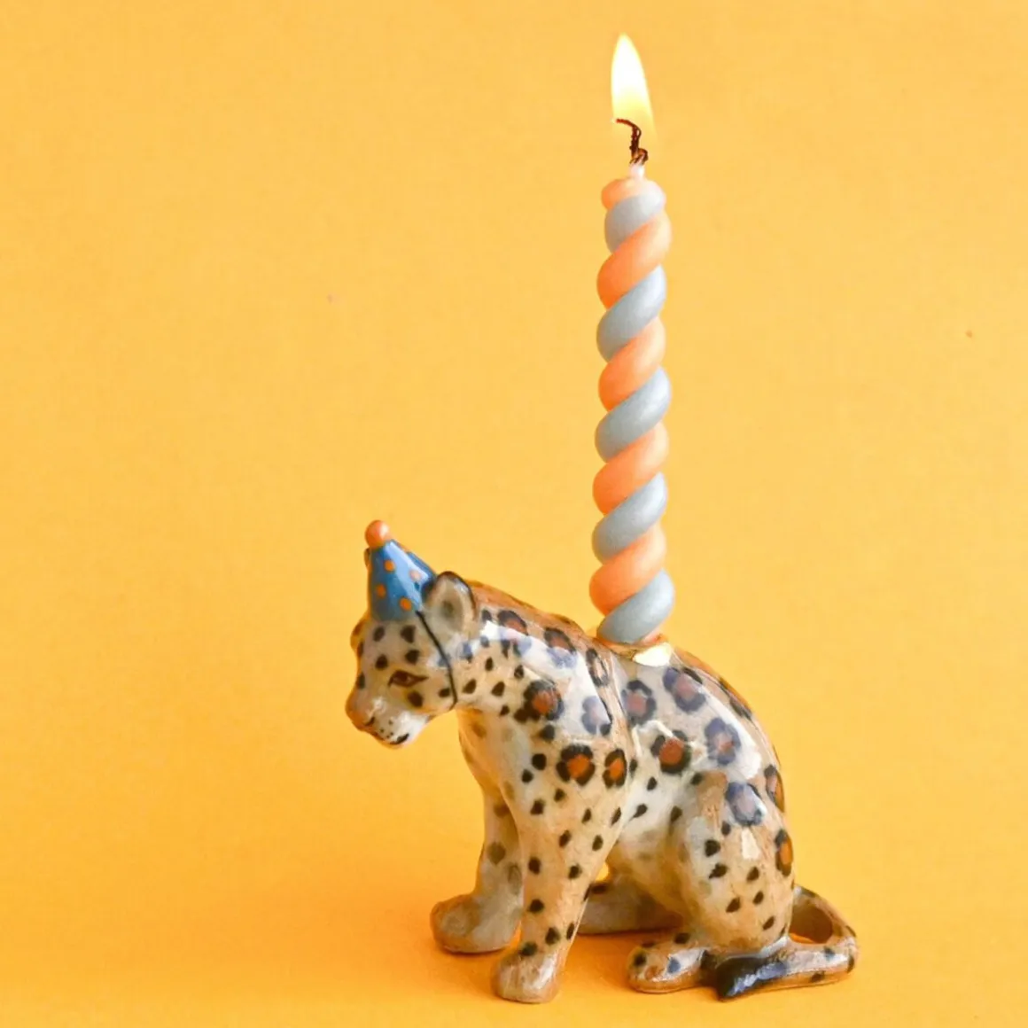 Jaguar Ceramic Cake Topper by Camp Hollow