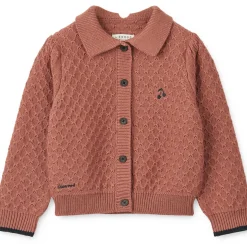 Jane Knit Cardigan in Dark Rosetta by Liewood