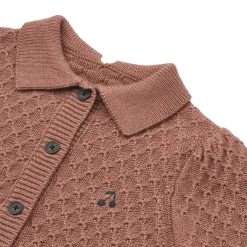 Jane Knit Cardigan in Dark Rosetta by Liewood