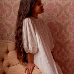 Jasmine Dress in Vintage White by Faune