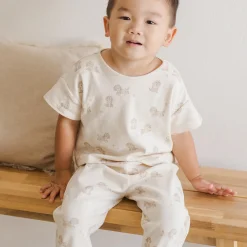 Jersey Tee + Pant Set in Puppies by Quincy Mae