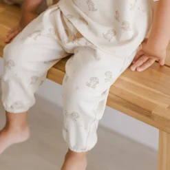 Jersey Tee + Pant Set in Puppies by Quincy Mae