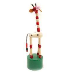 Jiggling Giraffe Push Up Toy by House Of Marbles
