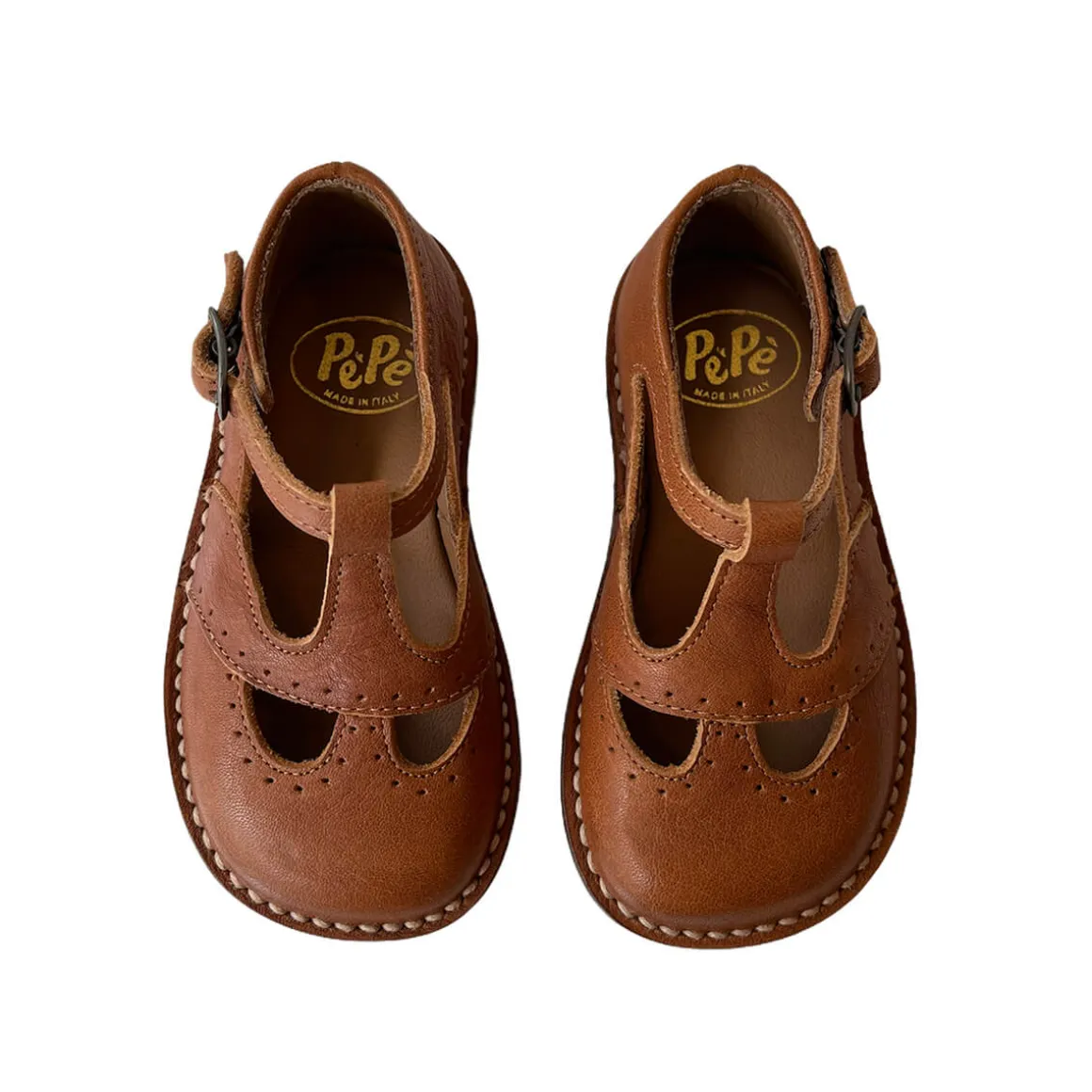 John Cut Out Sandals in Kava Brown by PèPè
