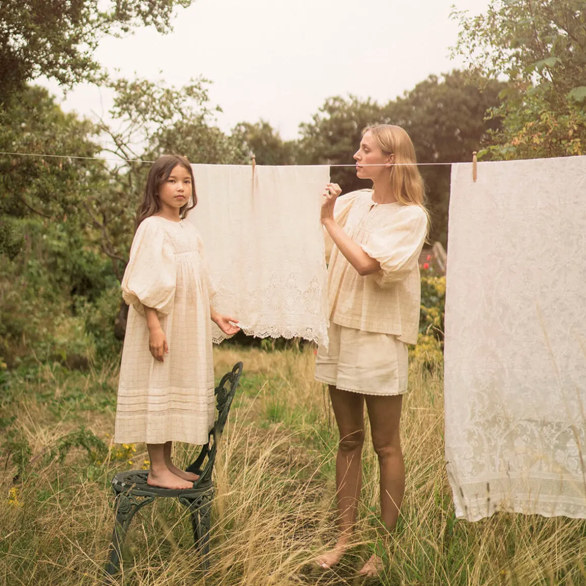 Jolie Dress in Oyster by Faune